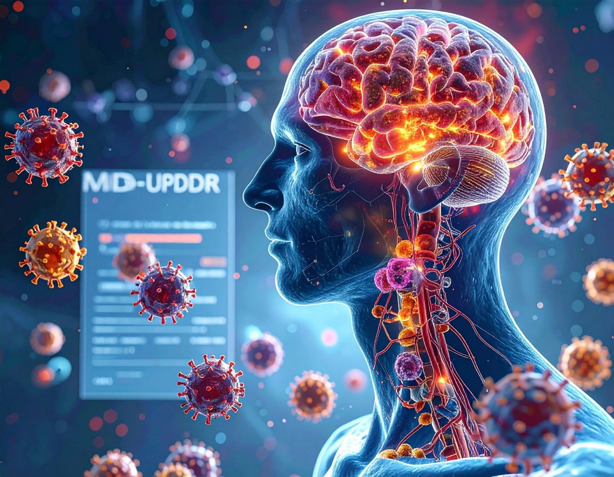 A-synuclein proteins swim inside the human body around with an MDS-UPDRS checklist