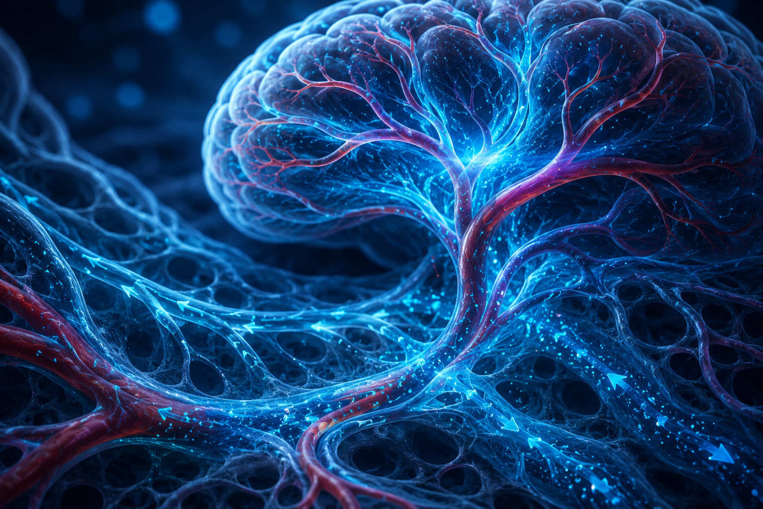 Glymphatic System and fluid network visualization
